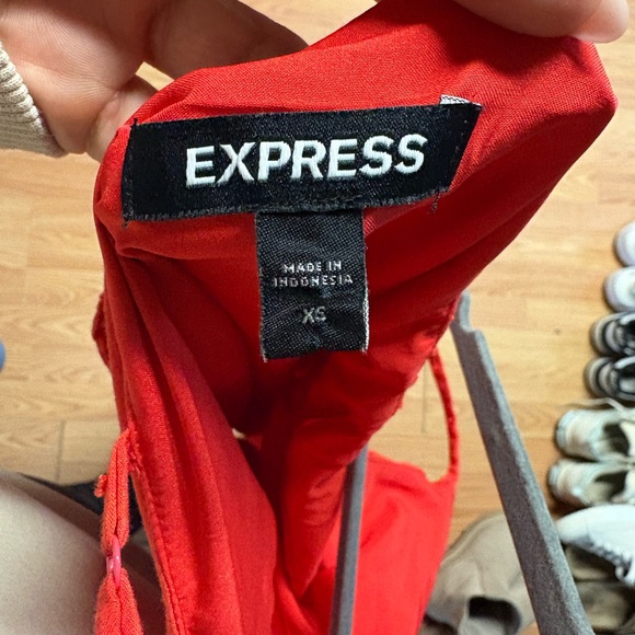 Express Vibrant Red Dress - Picture 8 of 9